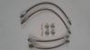 Set of 4 competition brake lines. For use with ABA 1759-1760 front calipers and FIAT original rear brake drums.